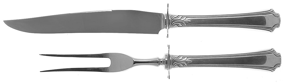 Georgian Colonial (Sterling, 1932) Small Steak 2-Piece Carving Set w/Stainless Blade by Wallace Silver-1