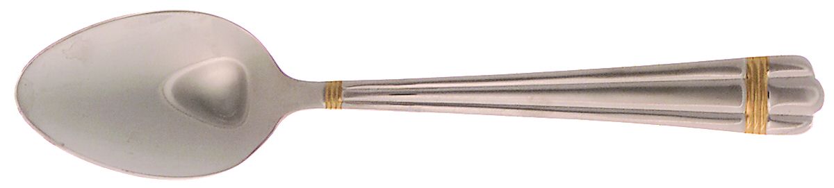 Golden Apollo (Stainless, Gold Accent, Rib Front-Bc) Teaspoon by Wallace Silver-1