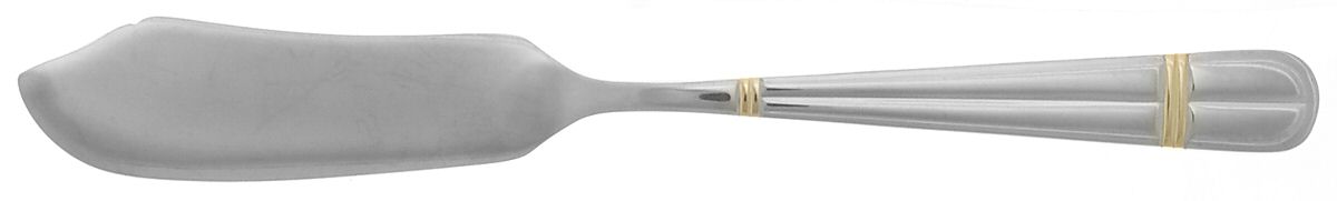 Golden Carmel (Stainless, Gold Accent) Flat Handle Master Butter Knife by Wallace Silver-1