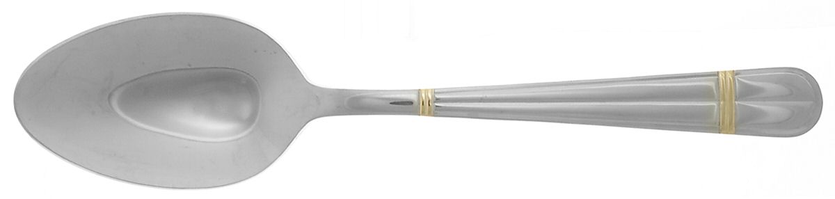 Golden Carmel (Stainless, Gold Accent) Tablespoon (Serving Spoon) by Wallace Silver-1