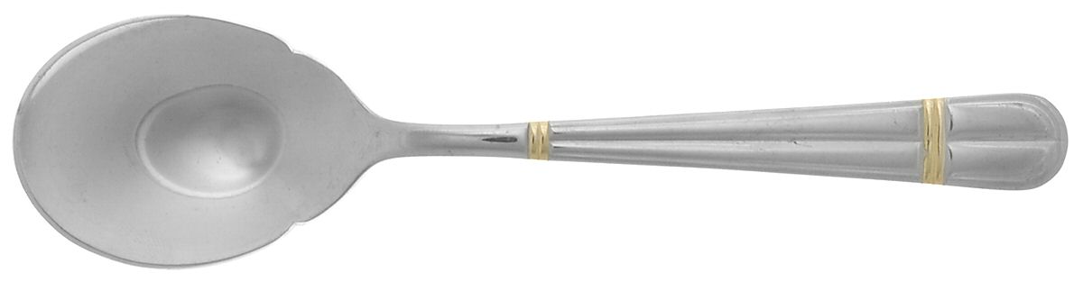 Golden Carmel (Stainless, Gold Accent) Sugar Spoon by Wallace Silver-1