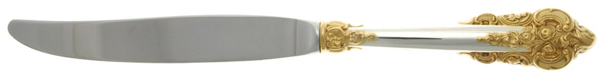 Golden Grande Baroque (Sterling, Gold Accent) European Modern Hollow Knife by Wallace Silver-1