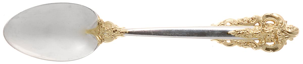 Golden Grande Baroque (Sterling, Gold Accent) Teaspoon by Wallace Silver-1