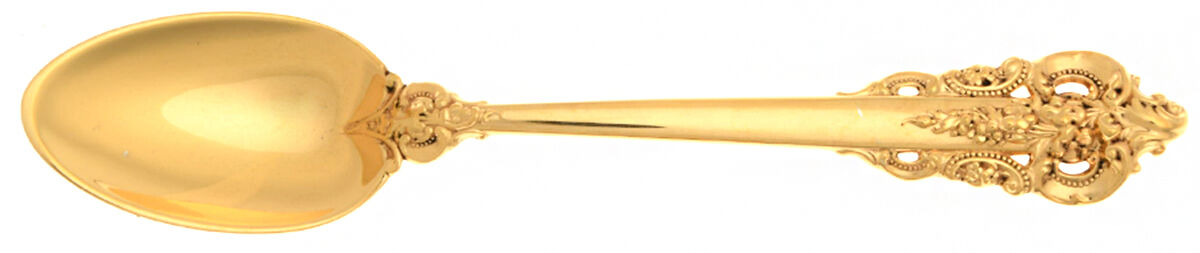 Golden Grande Barogue (Sterling, Gold Vermeil) Demitasse Spoon by Wallace Silver-1