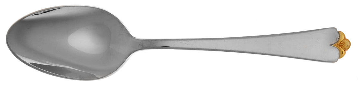 Golden Lotus (Stainless, Gold Accent Tablespoon (Serving Spoon) by Wallace Silver-1