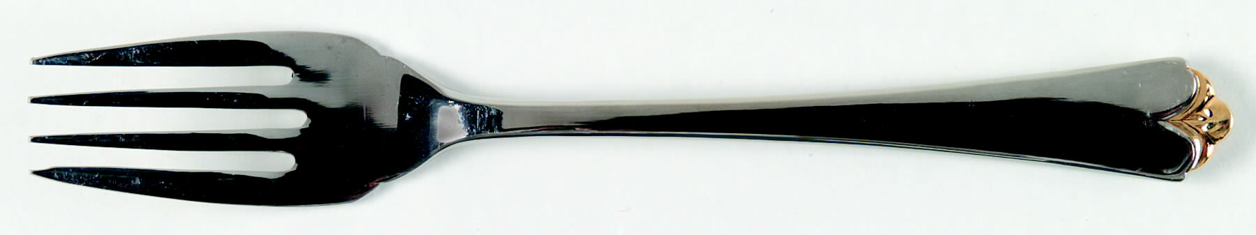 Golden Lotus (Stainless, Gold Accent Individual Salad Fork by Wallace Silver-1