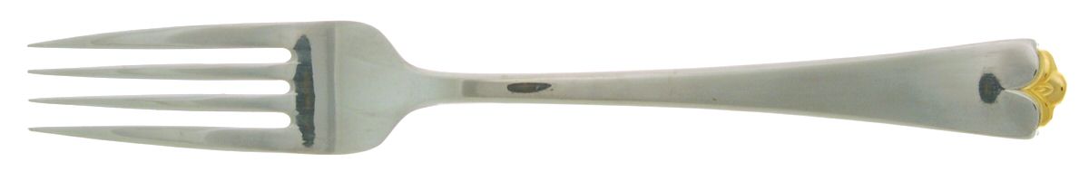 Golden Lotus (Stainless, Gold Accent Fork by Wallace Silver-1
