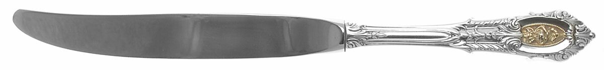 Golden Rose Point (Sterling, 1988, Gold Accent Rose) Modern Hollow Knife by Wallace Silver-1