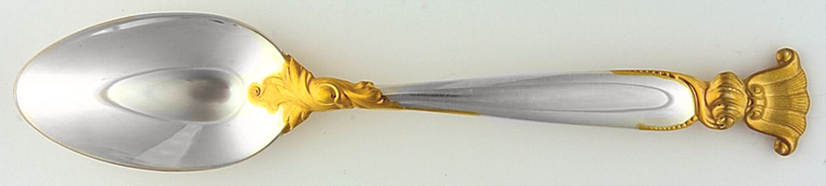 Golden Romance of The Sea (Sterling, Gold Accent) Teaspoon by Wallace Silver-1