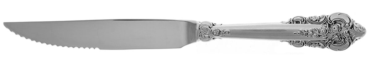 Grande Baroque (Sterling, 1941) Steak Knife Individual Hollow, Serrate HC by Wallace Silver-1