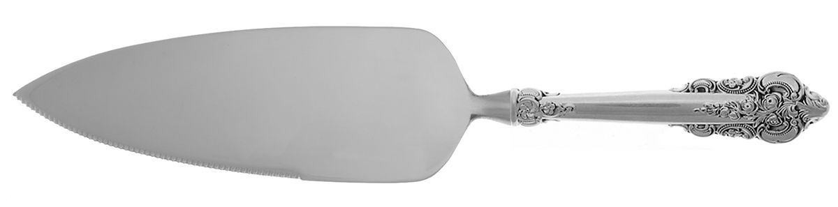 Grande Baroque (Sterling, 1941) Pie Server with Serrated Stainless Blade HC by Wallace Silver-1