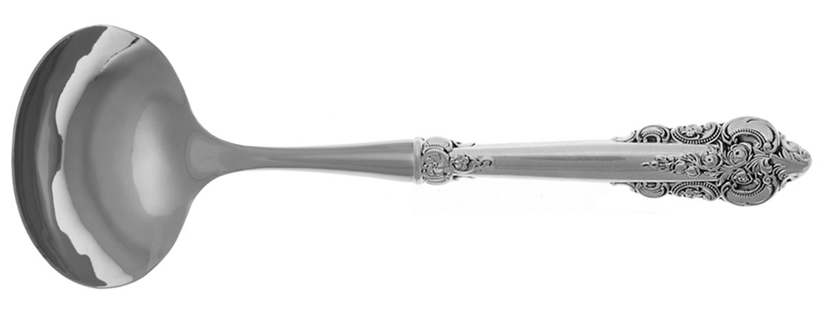 Grande Baroque (Sterling, 1941) Gravy Ladle with No Spout Stainless Bowl HC by Wallace Silver-1