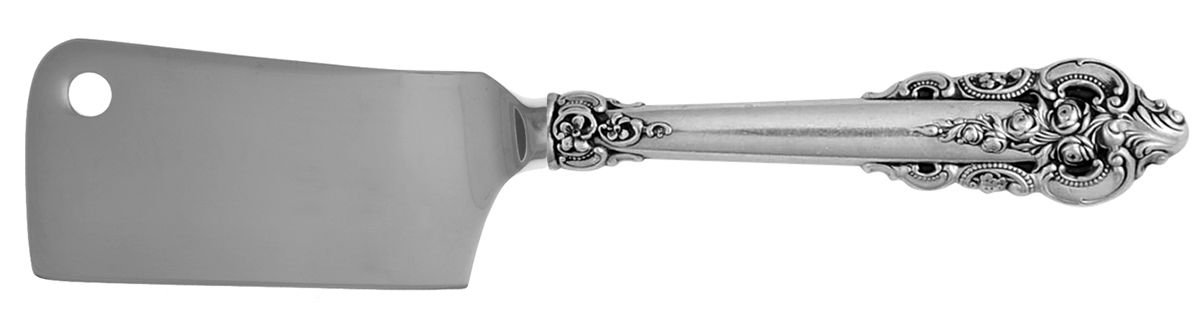 Grande Baroque (Sterling, 1941) Cheese Cleaver with Stainless Blade HC by Wallace Silver-1