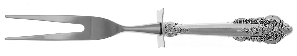 Grande Baroque (Sterling, 1941) Carving Fork Small with Stainless Prongs HC by Wallace Silver-1