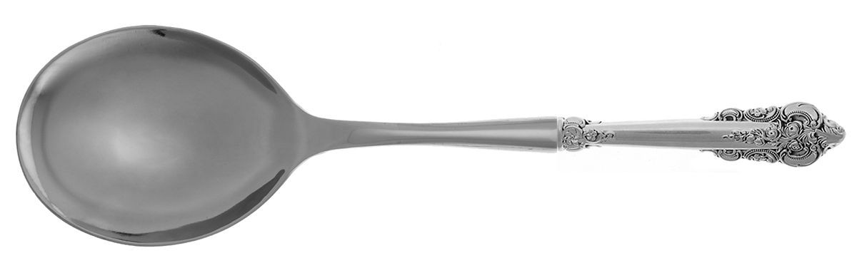 Grande Baroque (Sterling, 1941) Casserole Spoon with Smooth Stainless Bowl HC by Wallace Silver-1