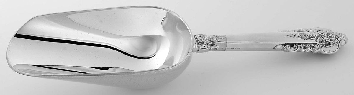 Grande Baroque (Sterling, 1941) Ice Scoop with Silverplate Bowl by Wallace Silver-1