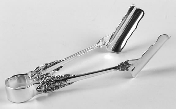 Grande Baroque (Sterling, 1941) Solid Individual Asparagus Tongs by Wallace Silver-1