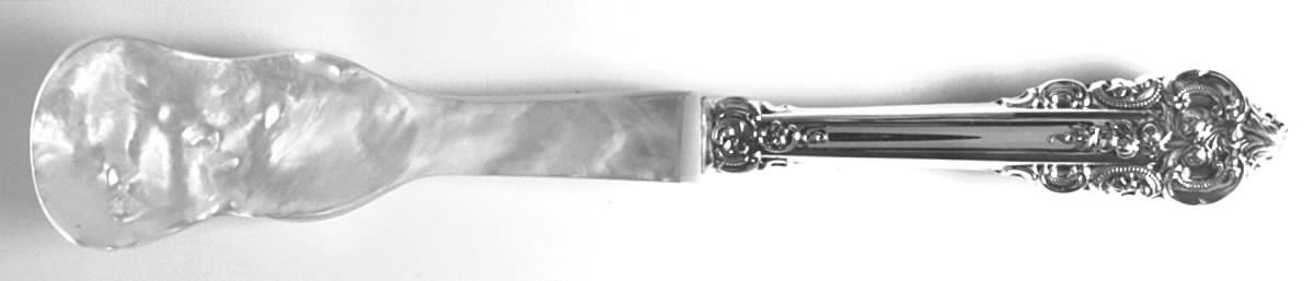 Grande Baroque (Sterling, 1941) Sterling-Handle Pearl-Scoop Caviar Scoop by Wallace Silver-1