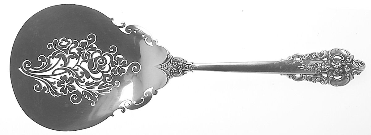 Grande Baroque (Sterling, 1941) Old Style Tomato Server, Solid Piece by Wallace Silver-1