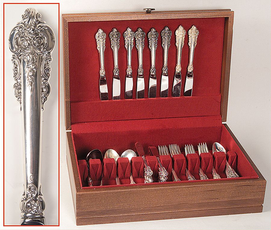 Grande Baroque (Sterling, 1941) 45 Piece Set by Wallace Silver-1
