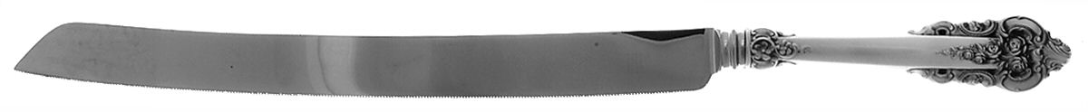 Grande Baroque (Sterling, 1941) Wedding Cake Knife with Stainless Blade Oversize by Wallace Silver-1