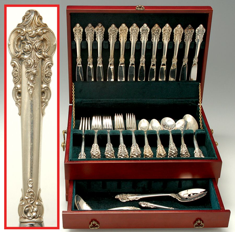 Grande Baroque (Sterling, 1941) 66 Piece Set by Wallace Silver-1