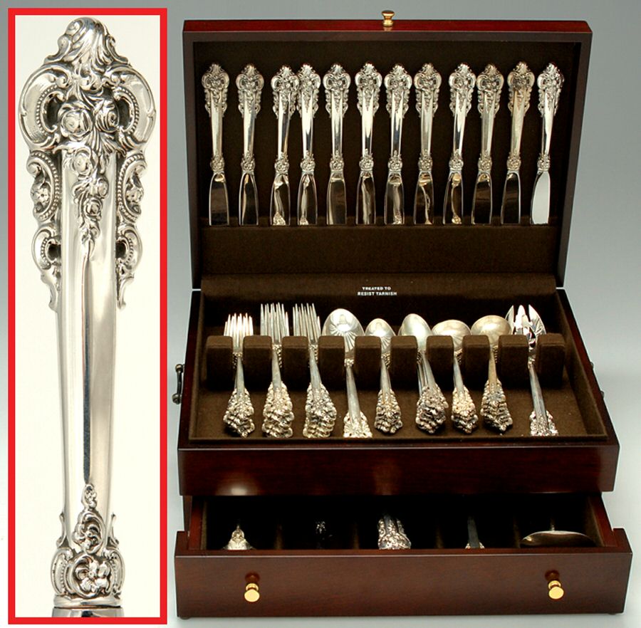Grande Baroque (Sterling, 1941) 80 Piece Set by Wallace Silver-1