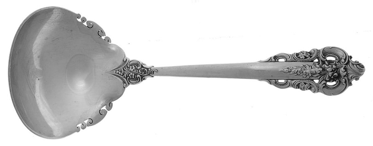 Grande Baroque (Sterling, 1941) Solid Gravy Ladle by Wallace Silver-1