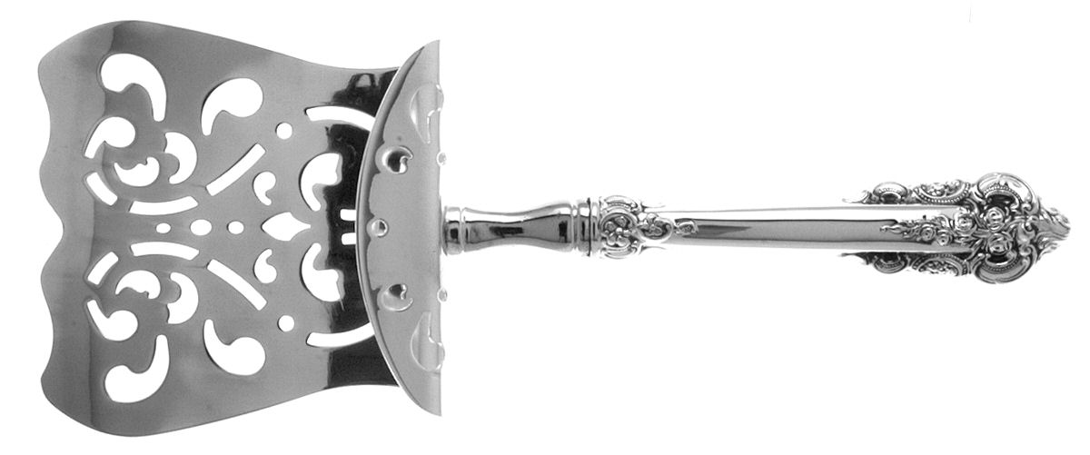 Grande Baroque (Sterling, 1941) Hollow Asparagus Server with Silverplate Hood by Wallace Silver-1