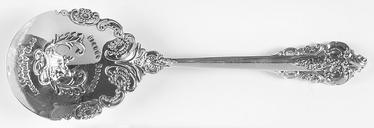 Grande Baroque (Sterling, 1941) Solid Anniversary Casserole Spoon by Wallace Silver-1