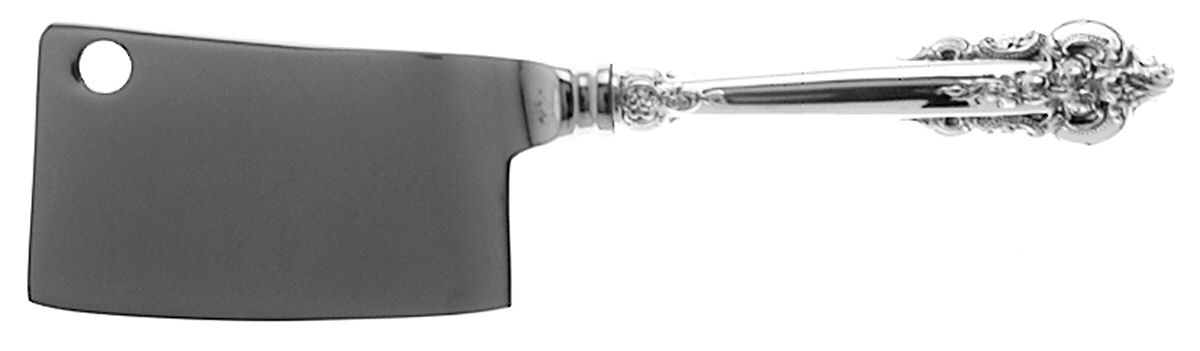 Grande Baroque (Sterling, 1941) Cheese Cleaver with Stainless Blade by Wallace Silver-1