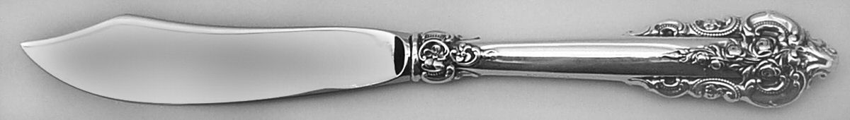 Grande Baroque (Sterling, 1941) Individual Fish Knife with Stainless Blade by Wallace Silver-1