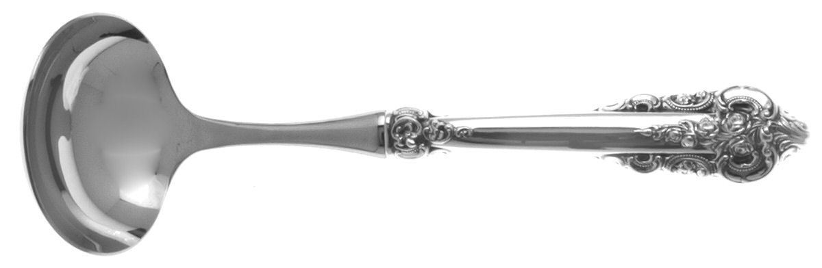 Grande Baroque (Sterling, 1941) Hollow Handle Gravy Ladle with Stainless Bowl by Wallace Silver-1