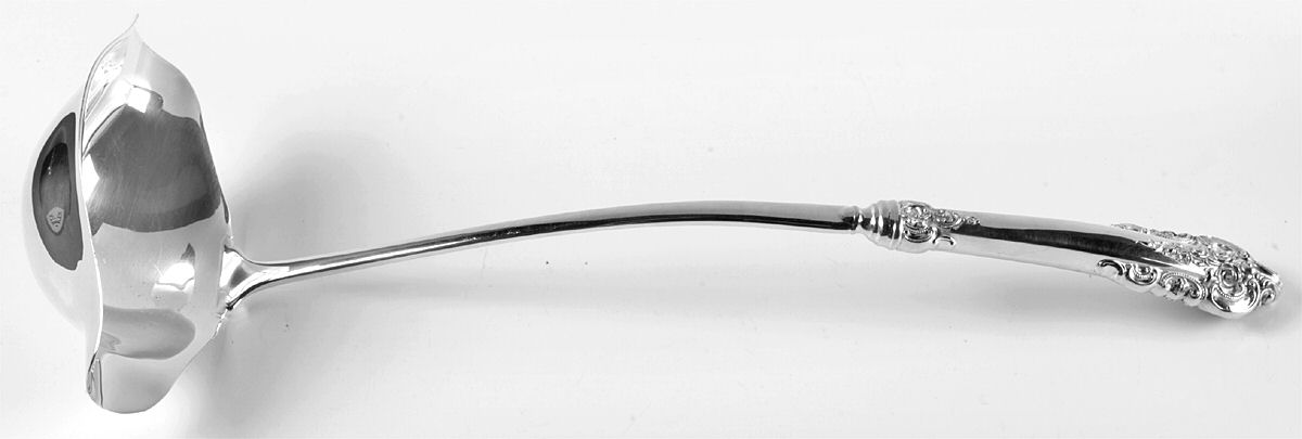 Grande Baroque (Sterling, 1941) Punch Ladle with Silverplate Bowl by Wallace Silver-1