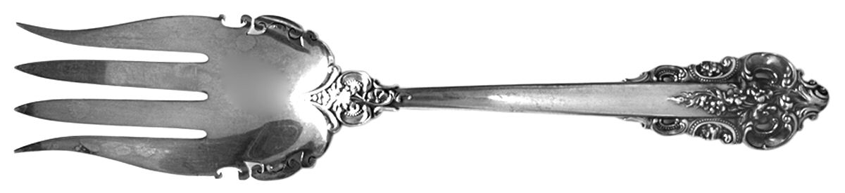 Grande Baroque (Sterling, 1941) Solid Salad Serving Fork by Wallace Silver-1