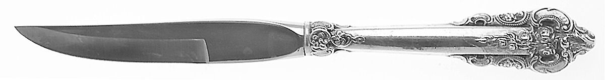 Grande Baroque (Sterling, 1941) Individual Steak Knife w/Bevel Blade by Wallace Silver-1