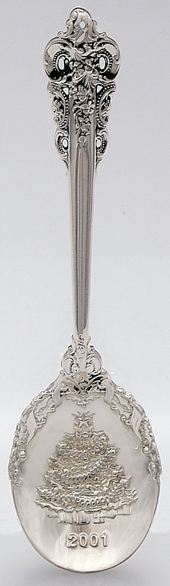Grande Baroque (Sterling, 1941) 2001 Christmas Tree Chocolate Spoon by Wallace Silver-1