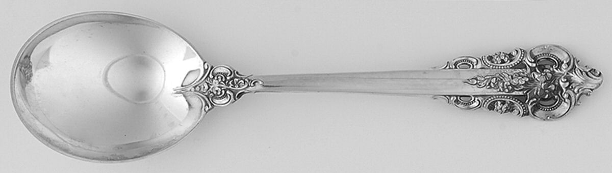 Grande Baroque (Sterling, 1941) Round Bowl Soup Spoon (Bouillon) by Wallace Silver-1