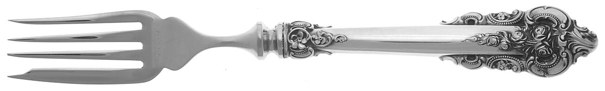 Grande Baroque (Sterling, 1941) Individual Hollow Fish Fork, Stainless Tines by Wallace Silver-1
