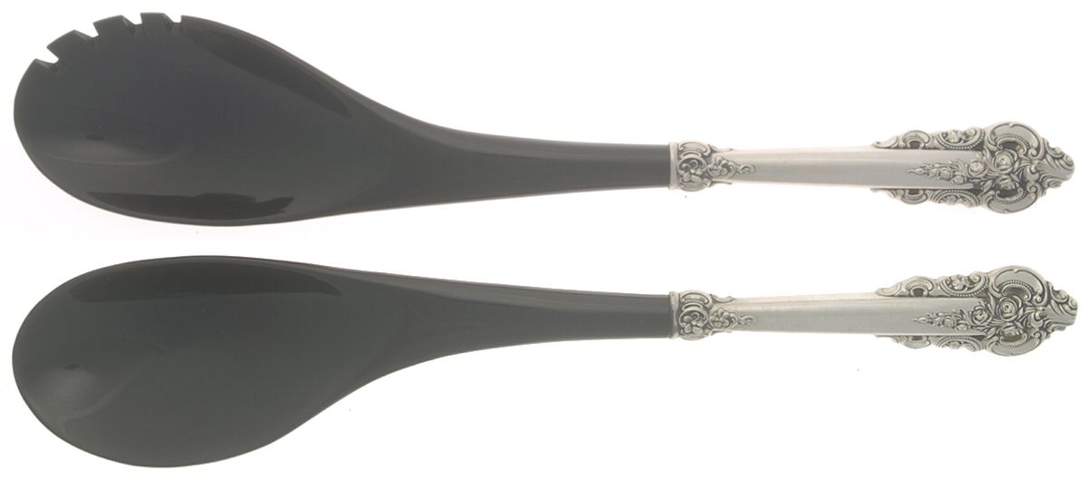Grande Baroque (Sterling, 1941) Plastic Bowl 2-Piece Salad Set by Wallace Silver-1