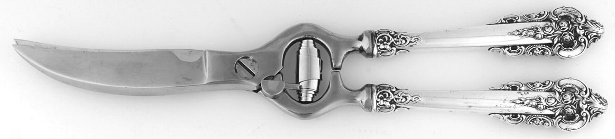 Grande Baroque (Sterling, 1941) Poultry Shears with Stainless Blades by Wallace Silver-1