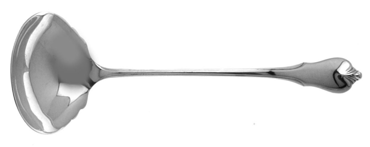 Grand Colonial (Sterling, 1942, No Monos) Solid Piece Cream Ladle by Wallace Silver-1