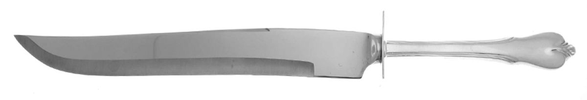 Grand Colonial (Sterling, 1942, No Monos) Knife-Carv/Lg-Stnbl/Roast Sterling Guard by Wallace Silver-1