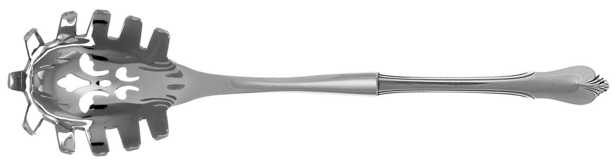 Grand Colonial (Sterling, 1942, No Monos) Pasta Server with Stainless Bowl HC by Wallace Silver-1