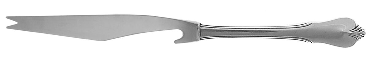 Grand Colonial (Sterling, 1942, No Monos) Bar Knife Serving with Stainless Blade HC by Wallace Silver-1