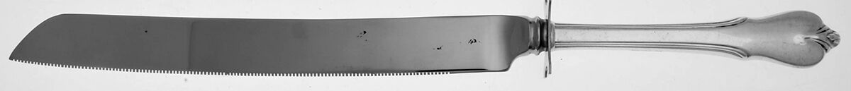 Grand Colonial (Sterling, 1942, No Monos) Cake Slicer with Stainless Blade by Wallace Silver-1