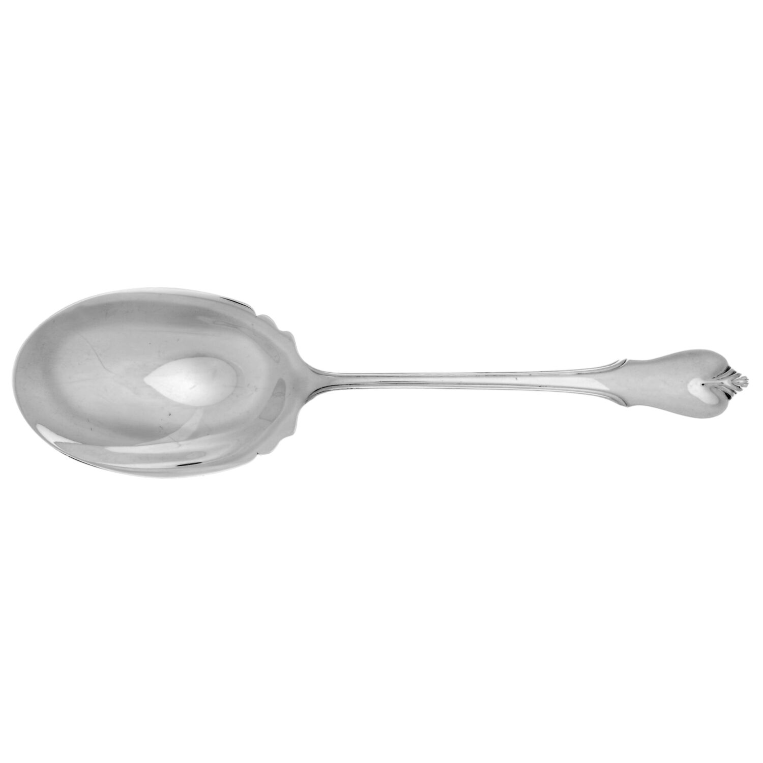 Grand Colonial (Sterling, 1942, No Monos) Medium Solid Berry/Casserole Spoon by Wallace Silver-1