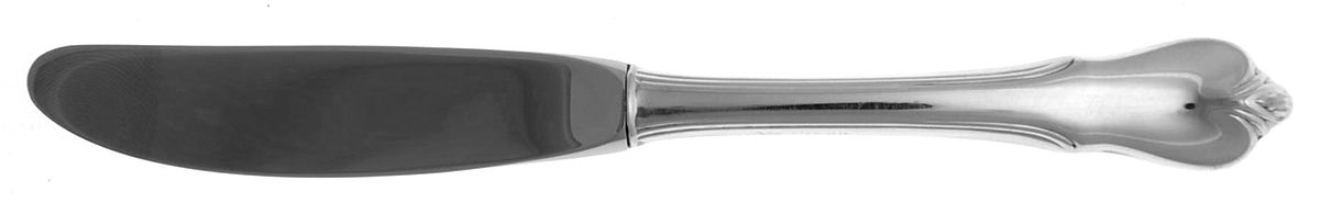 Grand Colonial (Sterling, 1942, No Monos) Modern Hollow Butter Spreader (Stainless) by Wallace Silver-1