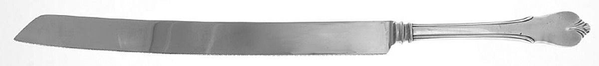 Grand Colonial (Sterling, 1942, No Monos) Cake Slicer with Stainless Blade by Wallace Silver-1