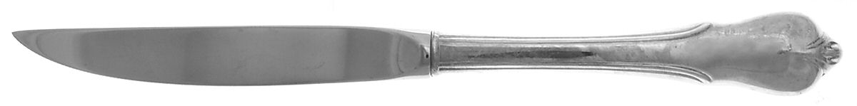 Grand Colonial (Sterling, 1942, No Monos) Individual Steak Knife Hollow Handle Serrate Blade by Wallace Silver-1